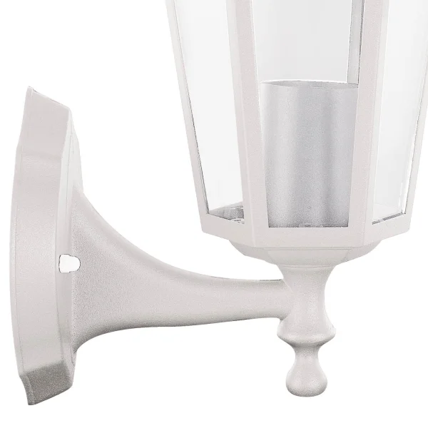 BRANCO HEXAGONAL EXTERIOR APLIQUE E27 BRANCO HEXAGONAL EXTERIOR APLIQUE E27