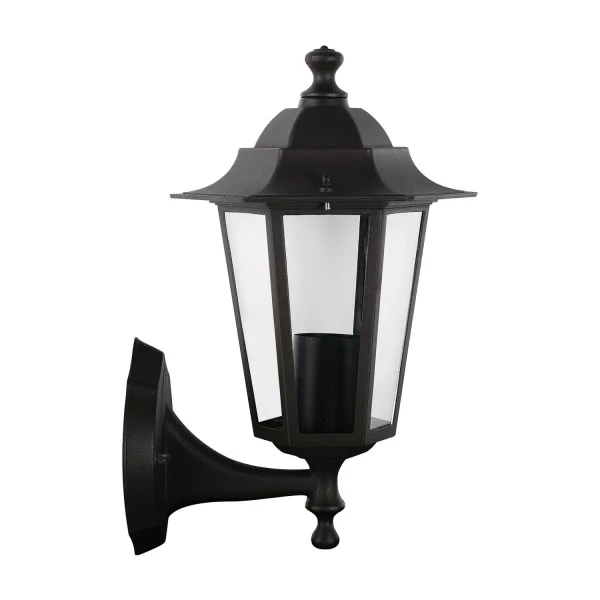 HEXAGONAL PRETO APPLIQUE EXTERIOR E27