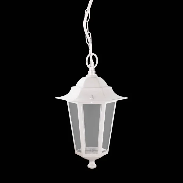 LÂMPADA PENDENTE EXTERIOR HEXAGONAL BRANCA LÂMPADA PENDENTE EXTERIOR HEXAGONAL BRANCA