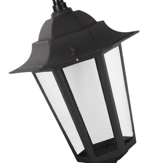 LÂMPADA PENDENTE EXTERIOR HEXAGONAL PRETO 2