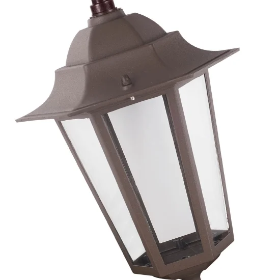 LÂMPADA PENDENTE EXTERIOR FERRUGEM MARROM HEXAGONAL 2