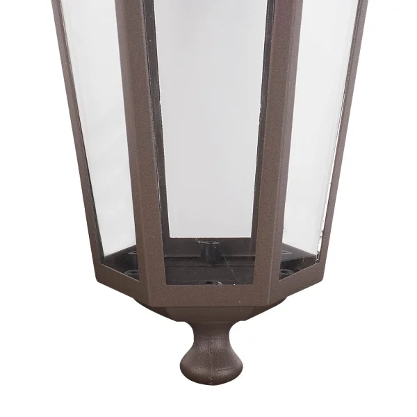 LÂMPADA PENDENTE EXTERIOR FERRUGEM MARROM HEXAGONAL LÂMPADA PENDENTE EXTERIOR FERRUGEM MARROM HEXAGONAL