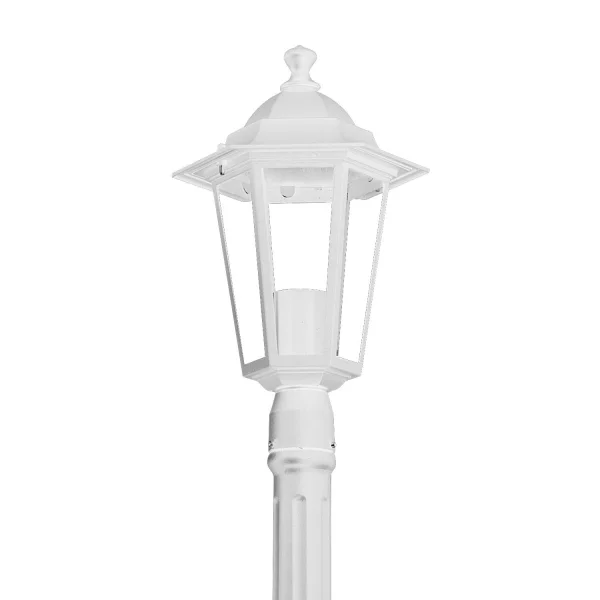 LÂMPADA HEXAGONAL BRANCO DO PÉ EXTERIOR
