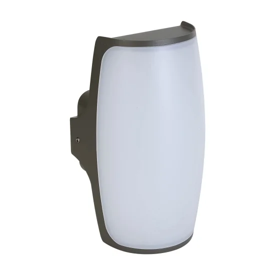LÂMPADA DE PAREDE EXTERNA LED HUDDINGE 12W E 4000K ANTRÁCITA