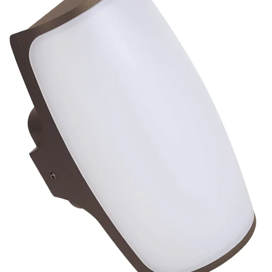 HUDDINGE LED APLIQUE EXTERIOR 12W E 4000K ÓXIDO MARROM 2