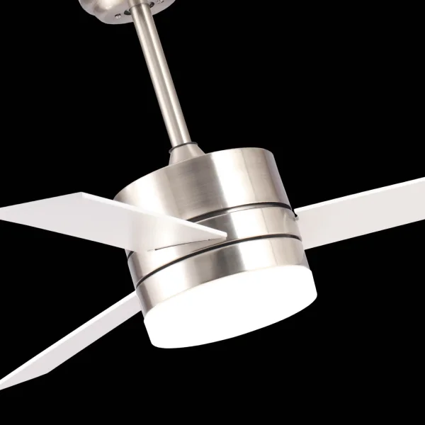 VENTILADOR TETO LEVOU LORENZO 16W 3 PÁS DE NÍQUEL