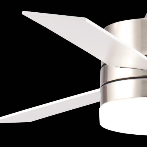 VENTILADOR TETO LEVOU LORENZO 16W 3 PÁS DE NÍQUEL