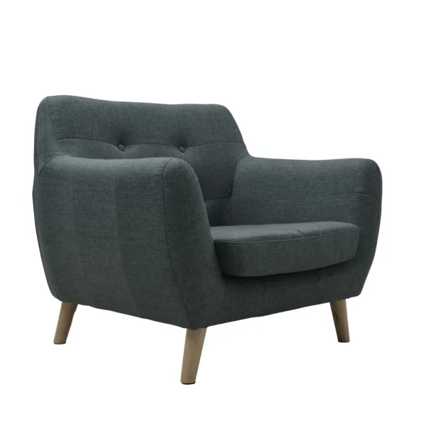 POLTRONA CINZA-OLIVA VINTAGE