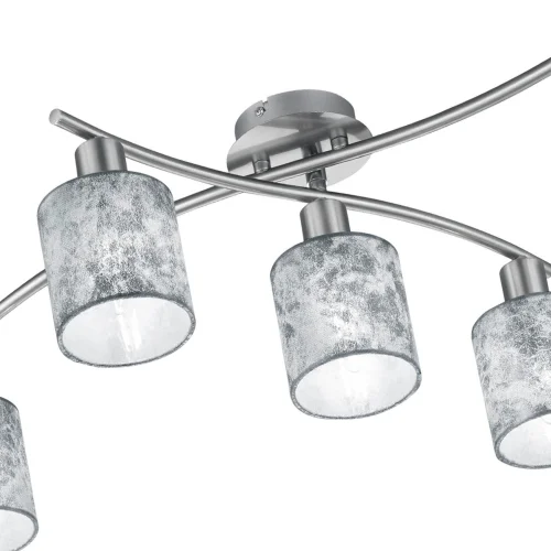 TETO TETO 5 LUZES PICCOLO PRATA