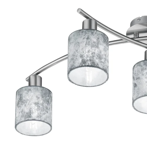 TETO TETO 5 LUZES PICCOLO PRATA