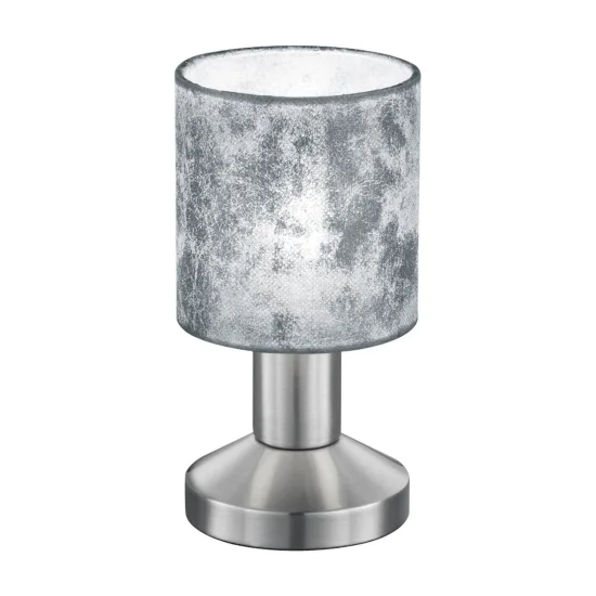 LÂMPADA DE MESA PICCOLO TELA PRATA