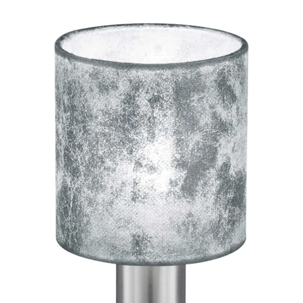 LÂMPADA DE MESA PICCOLO TELA PRATA