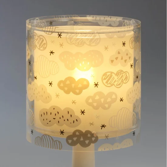 CINZA NUVENS LÂMPADA DE MESA INFANTIL 2