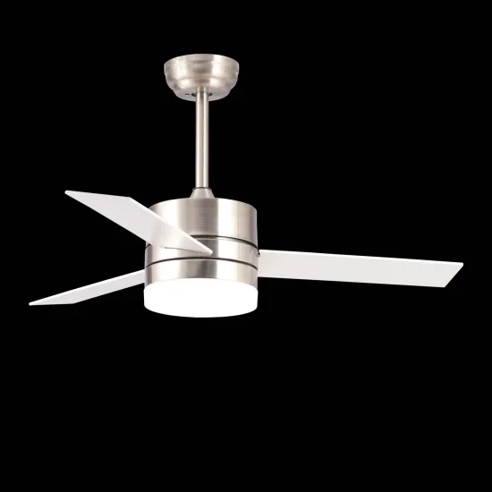 VENTILADOR TETO LEVOU LORENZO 16W 3 PÁS DE NÍQUEL 2