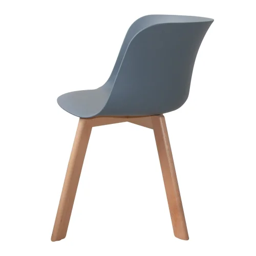 POLTRONA DE MADEIRA NÓRDICA CINZA POLTRONA DE MADEIRA NÓRDICA CINZA