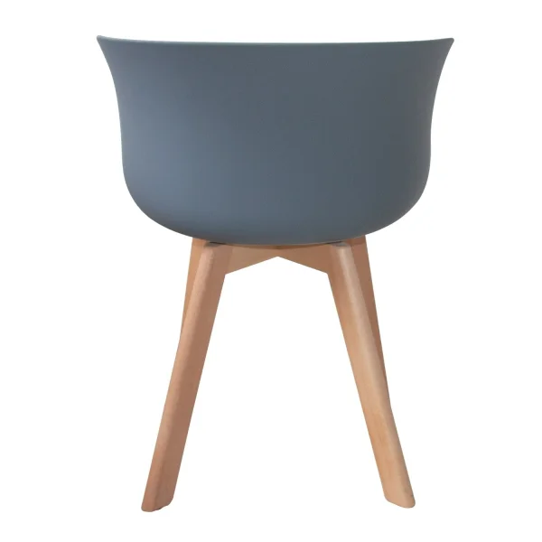 POLTRONA DE MADEIRA NÓRDICA CINZA POLTRONA DE MADEIRA NÓRDICA CINZA