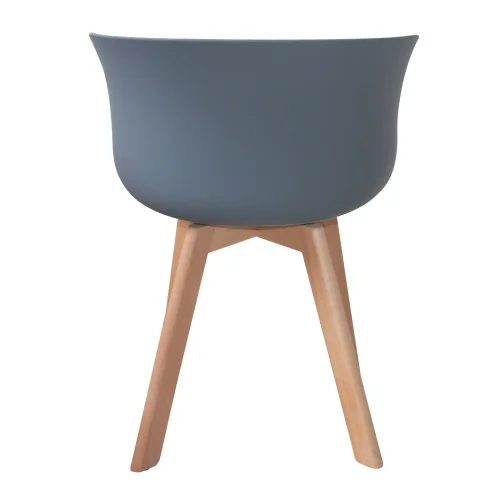 POLTRONA DE MADEIRA NÓRDICA CINZA POLTRONA DE MADEIRA NÓRDICA CINZA