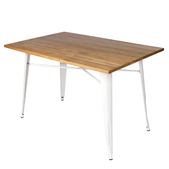 TABELA JOSEPHINE WHITE WOOD 120x80 CM 2