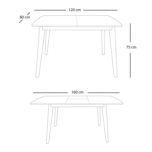 MESA EXTENSÍVEL ARMA DE ARMA