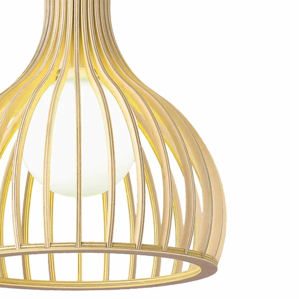 MADEIRA DE QUERATINA DE LÂMPADA DE TETO 23CM