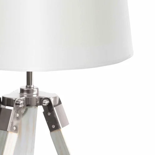 LÂMPADA DE MESA TELA BRANCA ABRIL