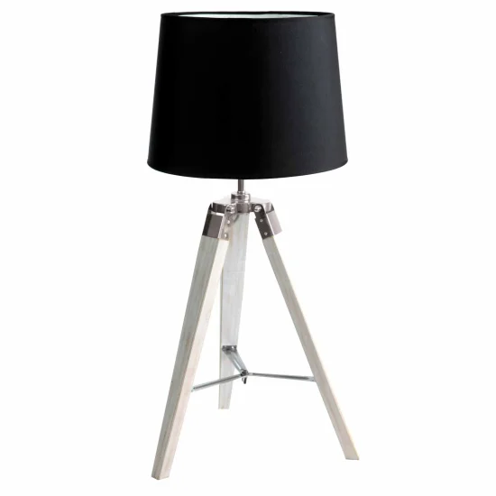 LÂMPADA DE MESA TELA PRETA ABRIL