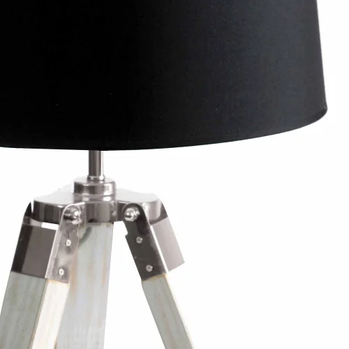 LÂMPADA DE MESA TELA PRETA ABRIL