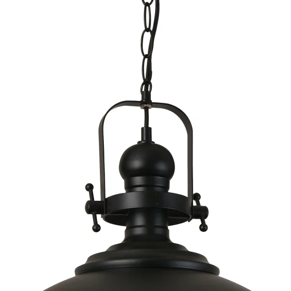 LÂMPADA DE TETO DE FERRO PRETO ALDARA