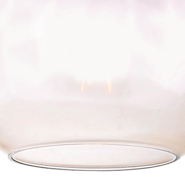 VIDRO ÂMBAR LOGAN LÂMPADA TETO