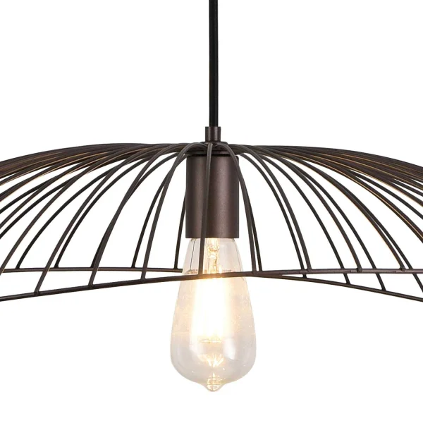 LÂMPADA DE TETO DE CAFÉ DE 67CM