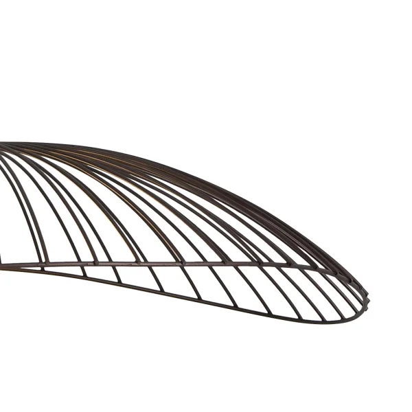 LÂMPADA DE TETO DE CAFÉ DE 67CM