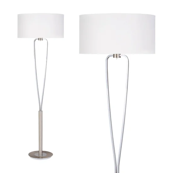 LÂMPADA DE PISO NÍQUEL TOULOUSE 2