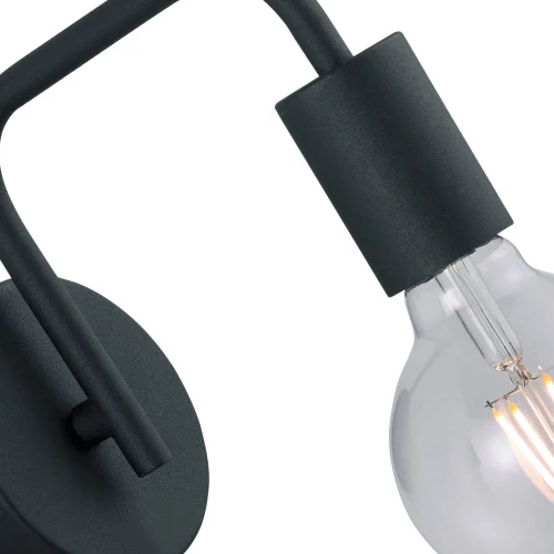 LÂMPADA DE PAREDE GLADSTONE PRETO