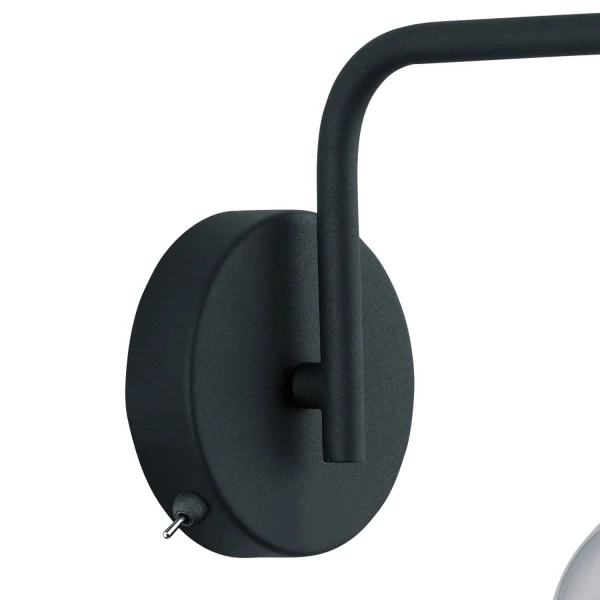 LÂMPADA DE PAREDE GLADSTONE PRETO