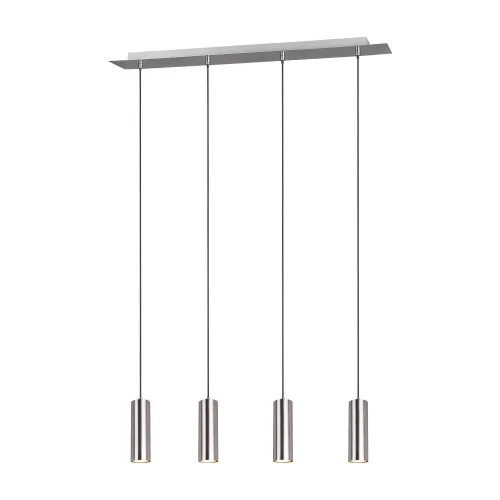 ENXERTO DE LÂMPADA DE TETO 4 LUZES DE NÍQUEL FOSCO