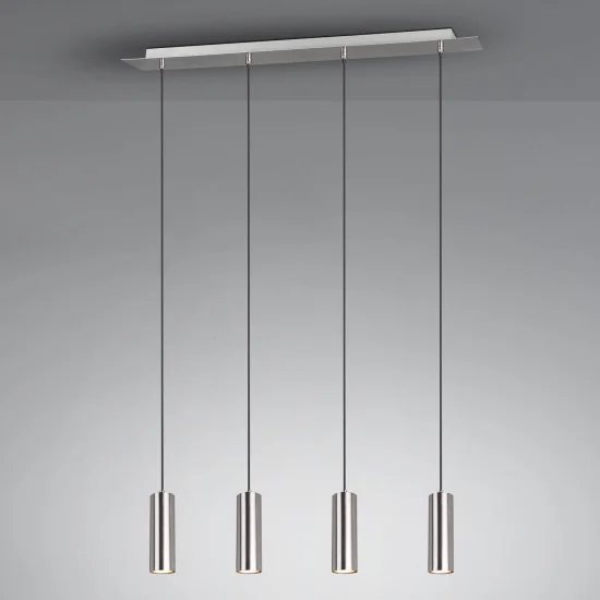 ENXERTO DE LÂMPADA DE TETO 4 LUZES DE NÍQUEL FOSCO 2