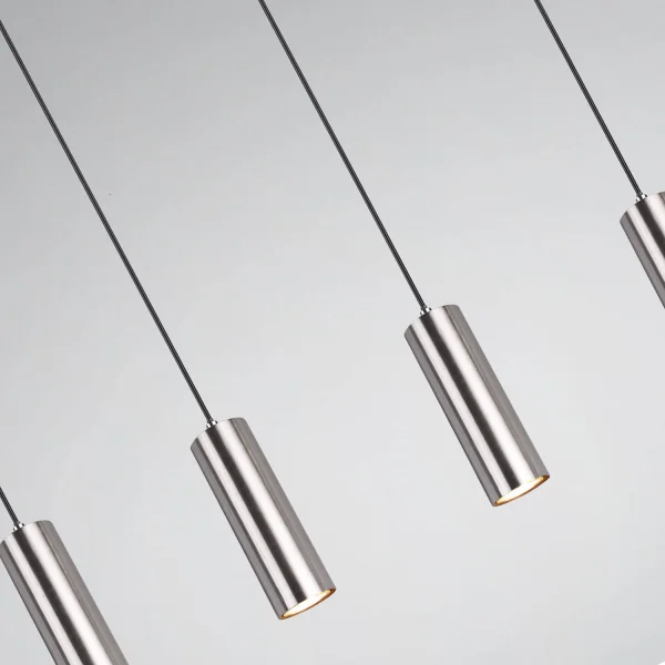 ENXERTO DE LÂMPADA DE TETO 4 LUZES DE NÍQUEL FOSCO