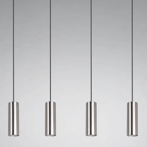 ENXERTO DE LÂMPADA DE TETO 4 LUZES DE NÍQUEL FOSCO