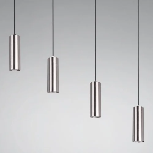 ENXERTO DE LÂMPADA DE TETO 4 LUZES DE NÍQUEL FOSCO