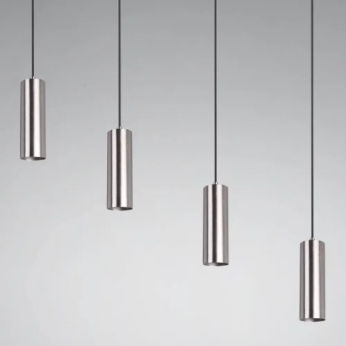 ENXERTO DE LÂMPADA DE TETO 4 LUZES DE NÍQUEL FOSCO