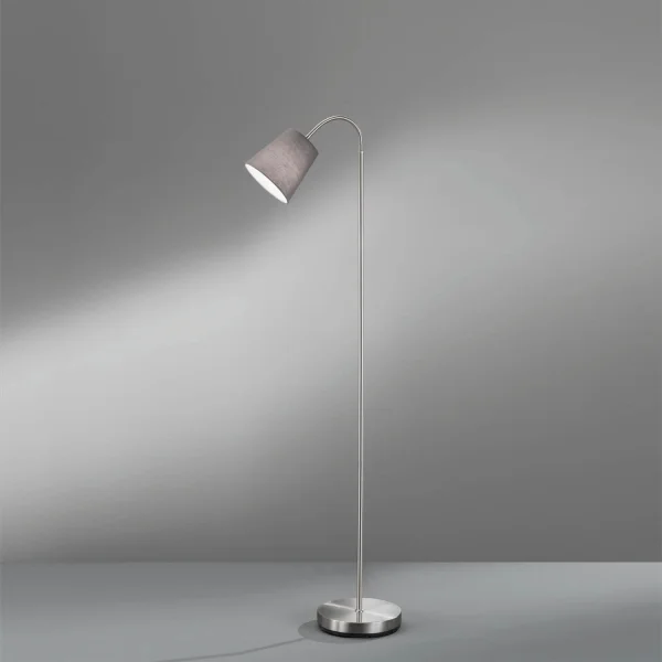 LÂMPADA DE PISO DUBBO CINZA