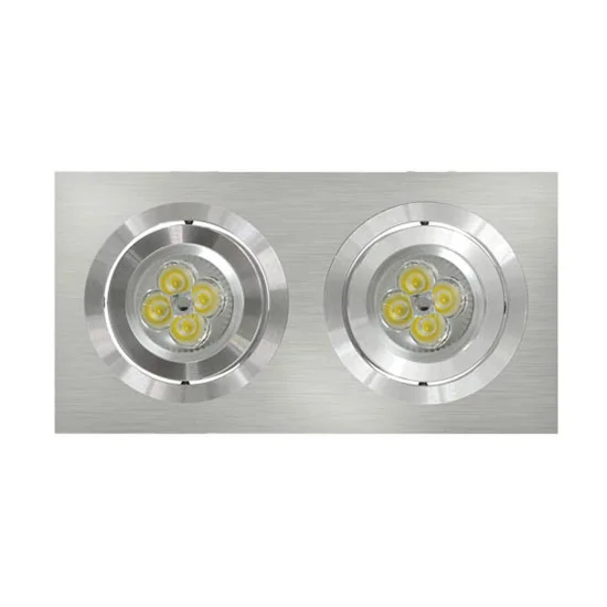 O.B. 2 LUZES QUADRADAS DE ALUMÍNIO AXEL