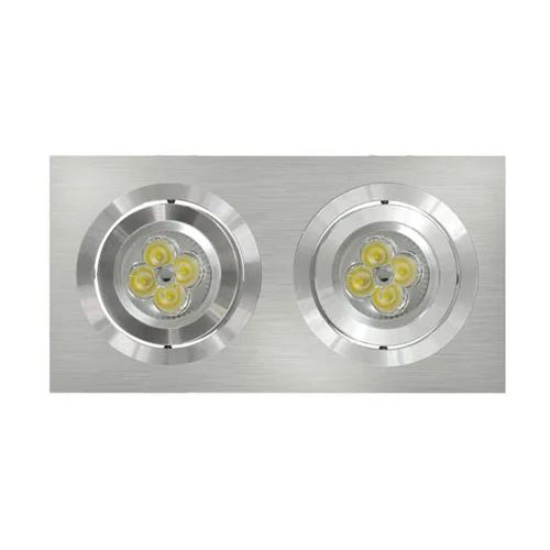 O.B. 2 LUZES QUADRADAS DE ALUMÍNIO AXEL