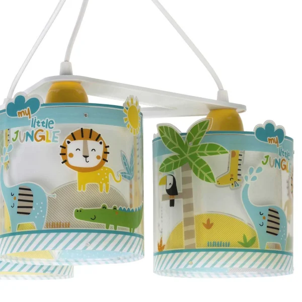 LÂMPADA DE TETO MINHA PEQUENA SELVA 3 LUZES