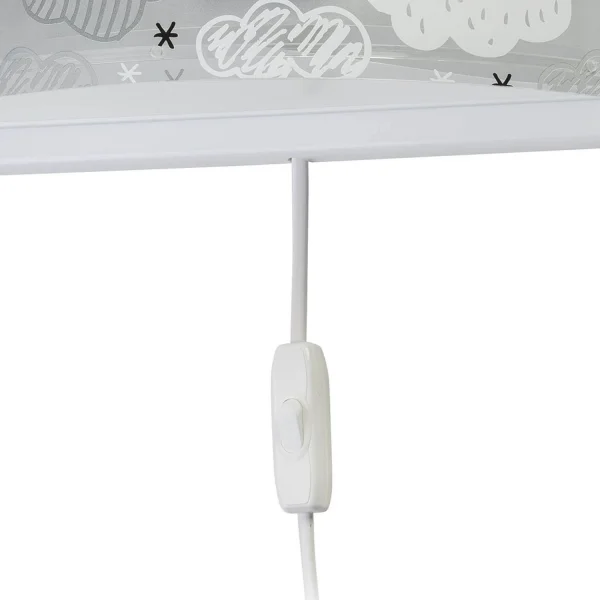 NUVENS DE LÂMPADA DE PAREDE CINZA