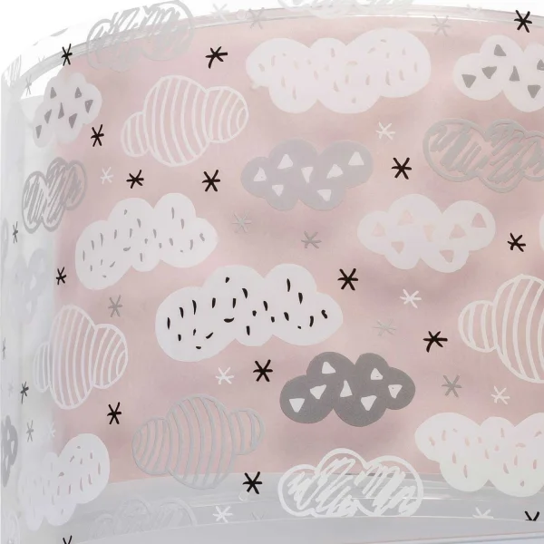 LÂMPADA DE PAREDE NUVENS ROSA