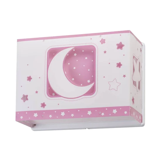 LÂMPADA DE PAREDE LUA ROSA