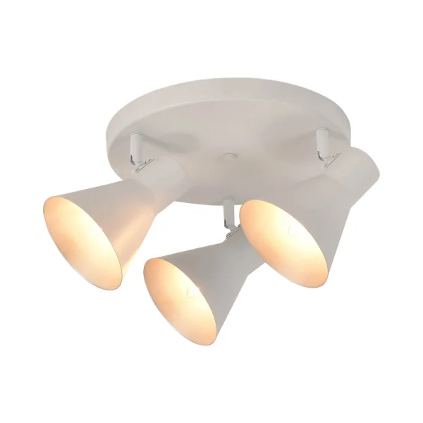 TETO DECORATIVO 3 LUZES CLARENCE BRANCO