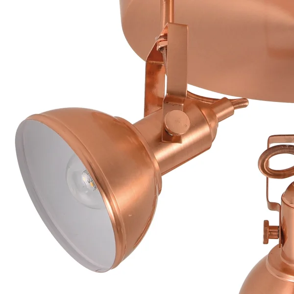 TETO DECORATIVO 3 LUZES MURRAY COBRE