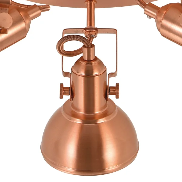TETO DECORATIVO 3 LUZES MURRAY COBRE